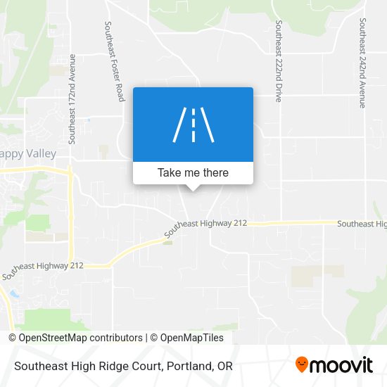 Mapa de Southeast High Ridge Court