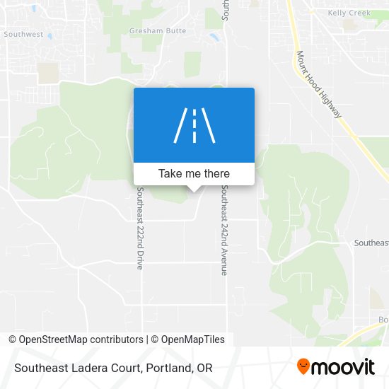 Southeast Ladera Court map