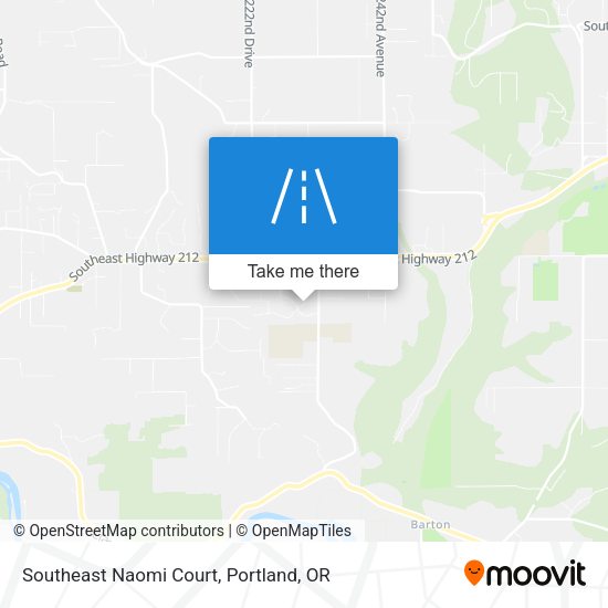Southeast Naomi Court map