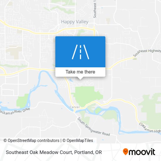 Southeast Oak Meadow Court map