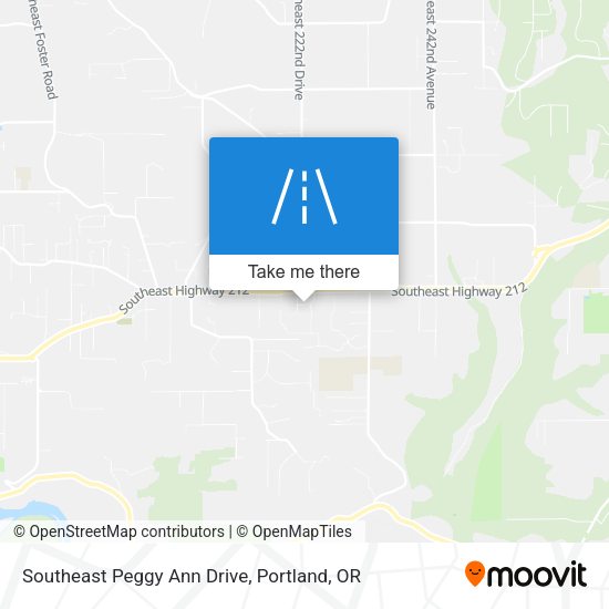 Southeast Peggy Ann Drive map