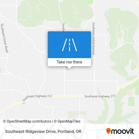 Southeast Ridgeview Drive map