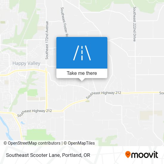 Southeast Scooter Lane map