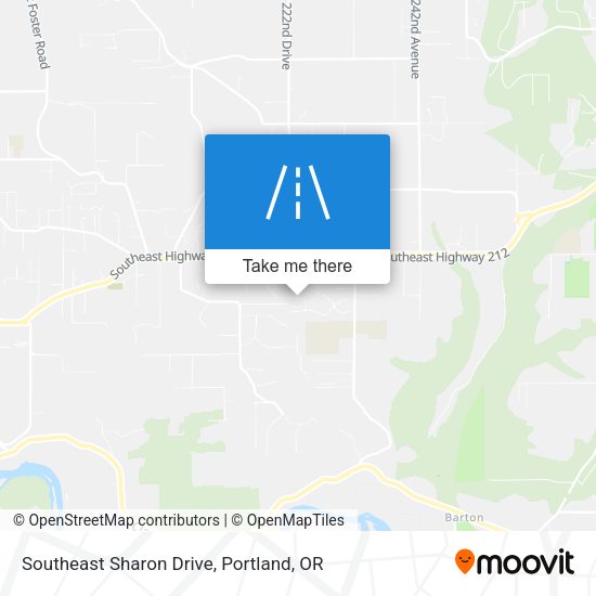 Southeast Sharon Drive map