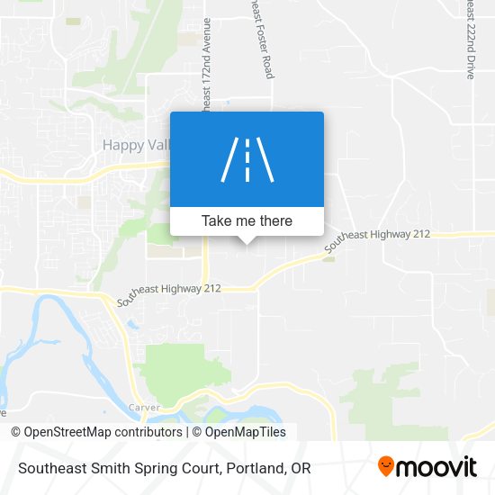 Mapa de Southeast Smith Spring Court