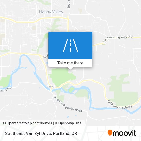 Southeast Van Zyl Drive map