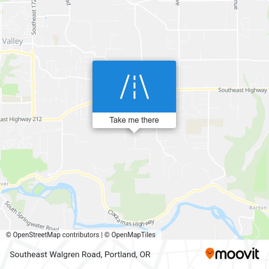 Southeast Walgren Road map