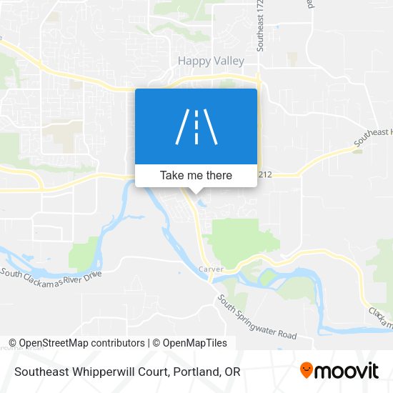 Southeast Whipperwill Court map