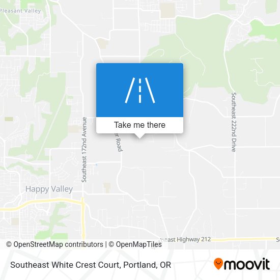 Mapa de Southeast White Crest Court