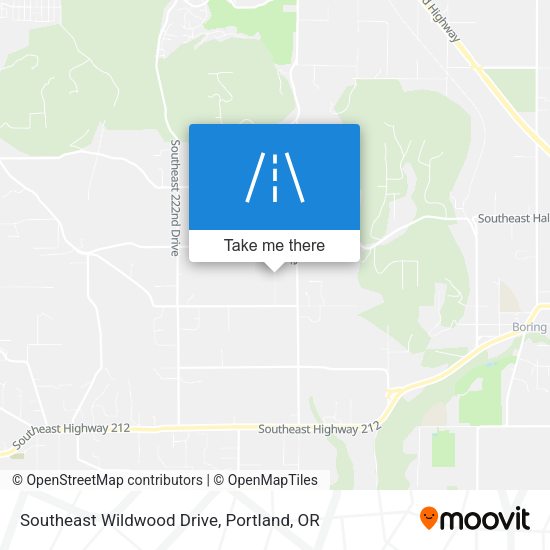 Southeast Wildwood Drive map