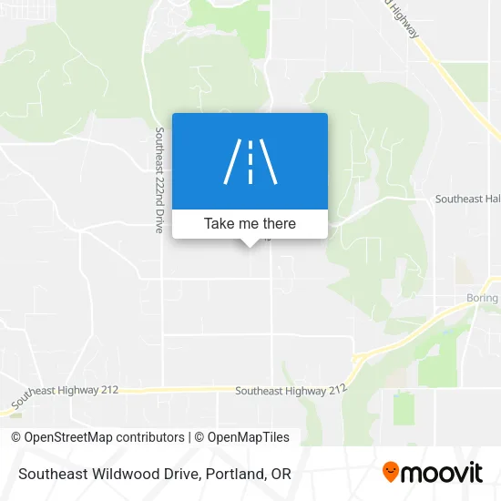 Southeast Wildwood Drive map