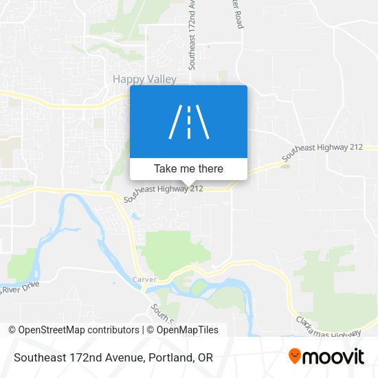 Southeast 172nd Avenue map