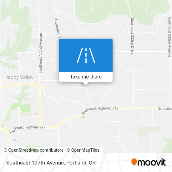 Mapa de Southeast 197th Avenue