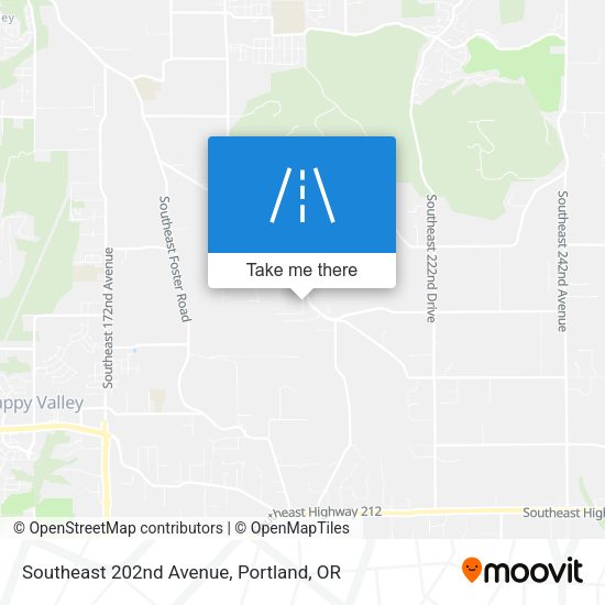 Southeast 202nd Avenue map
