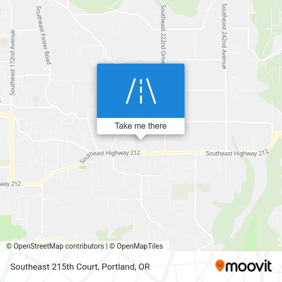 Southeast 215th Court map