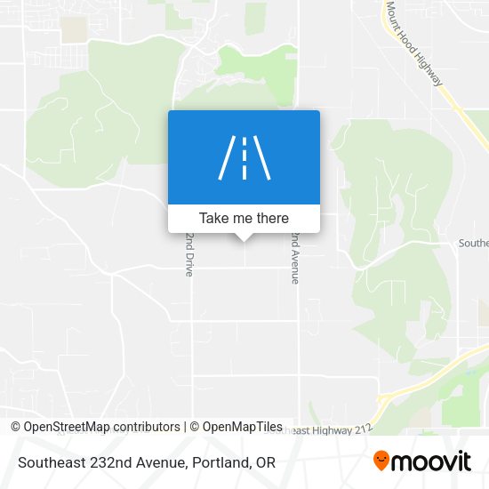 Southeast 232nd Avenue map