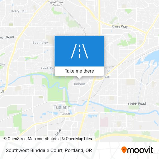 Southwest Binddale Court map