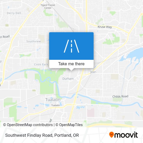 Southwest Findlay Road map