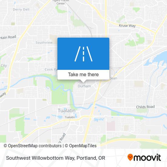 Southwest Willowbottom Way map
