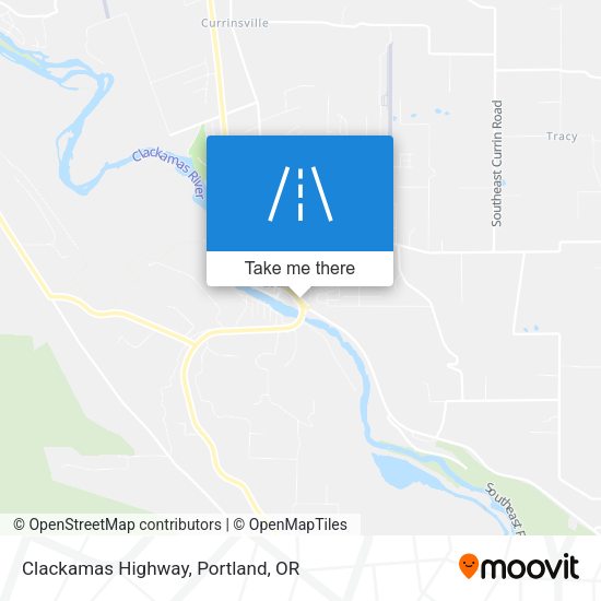 Mapa de Clackamas Highway