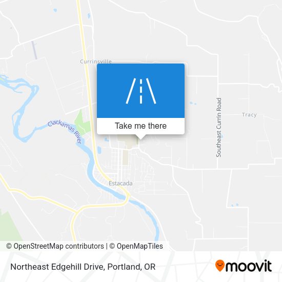 Northeast Edgehill Drive map