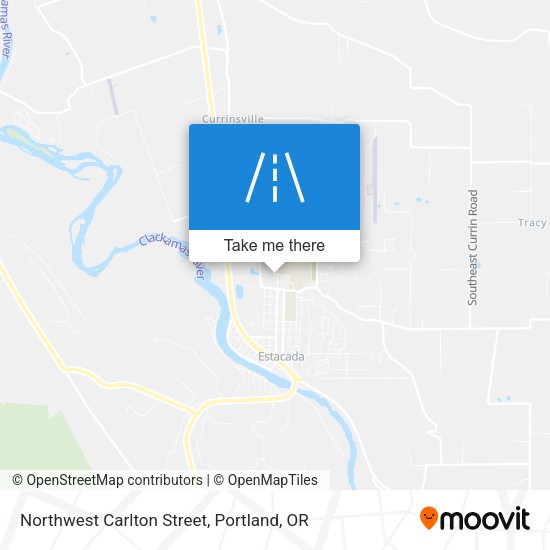 Northwest Carlton Street map
