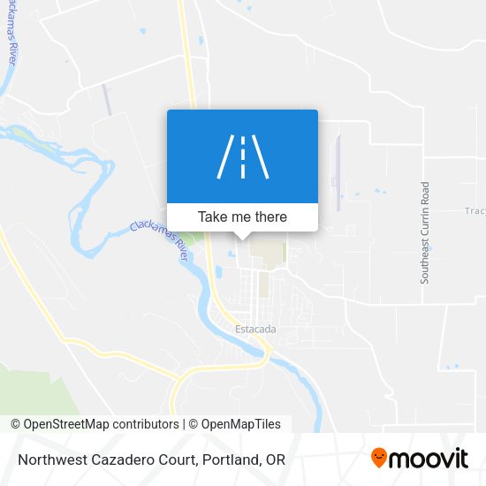 Northwest Cazadero Court map