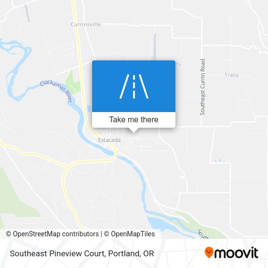 Southeast Pineview Court map