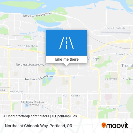 Mapa de Northeast Chinook Way