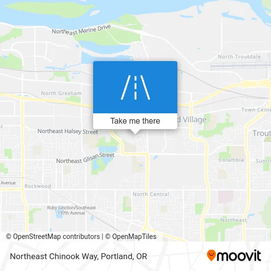 Northeast Chinook Way map