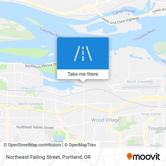 Mapa de Northeast Failing Street