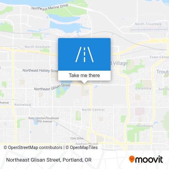 Northeast Glisan Street map