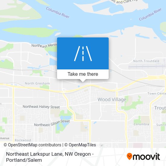 Mapa de Northeast Larkspur Lane