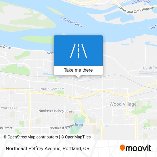 Northeast Pelfrey Avenue map