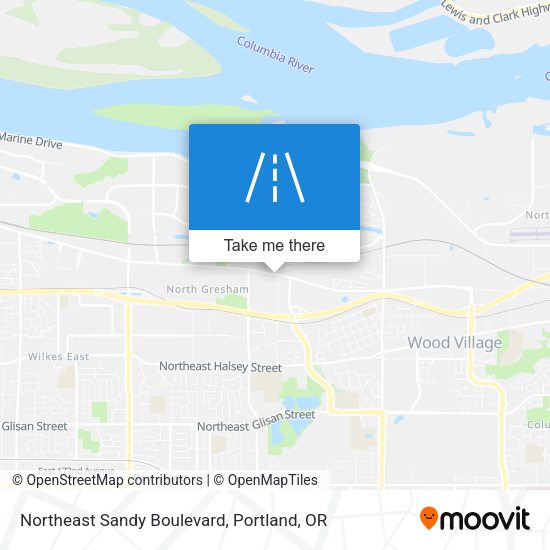 Mapa de Northeast Sandy Boulevard