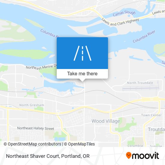 Northeast Shaver Court map