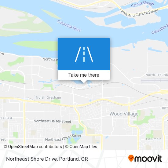 Northeast Shore Drive map