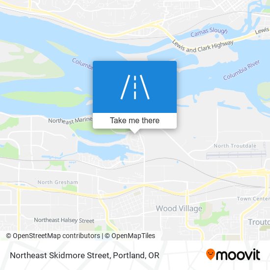 Northeast Skidmore Street map