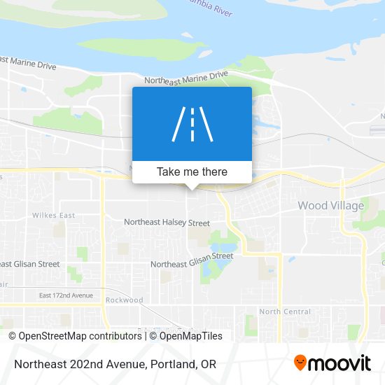 Mapa de Northeast 202nd Avenue