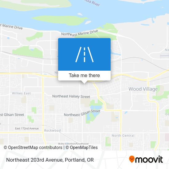 Mapa de Northeast 203rd Avenue