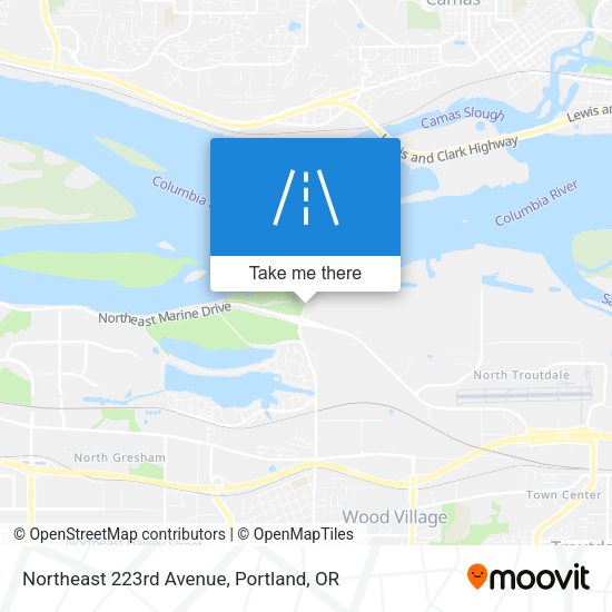 Northeast 223rd Avenue map