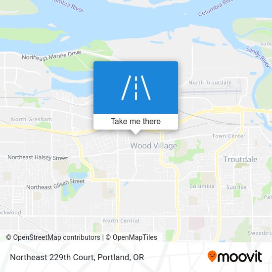 Northeast 229th Court map