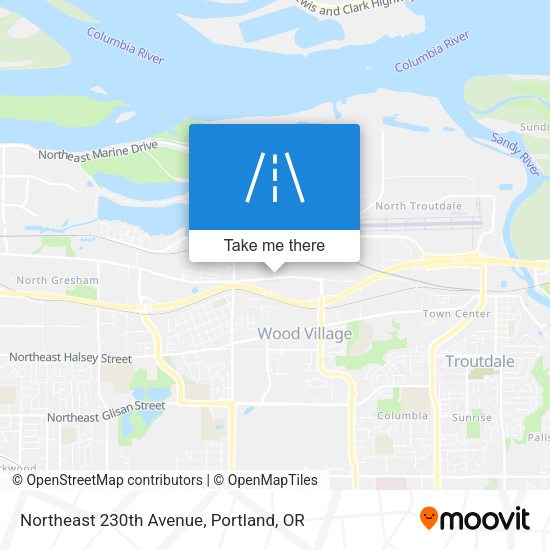 Northeast 230th Avenue map