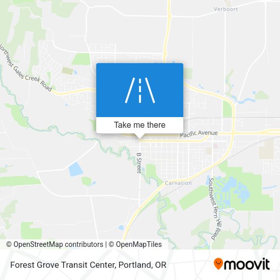 Mapa de Forest Grove Transit Center