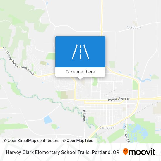 Mapa de Harvey Clark Elementary School Trails