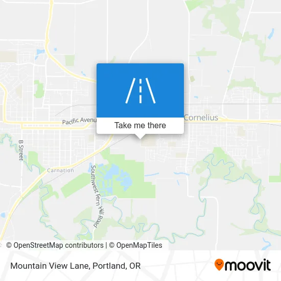 Mountain View Lane map