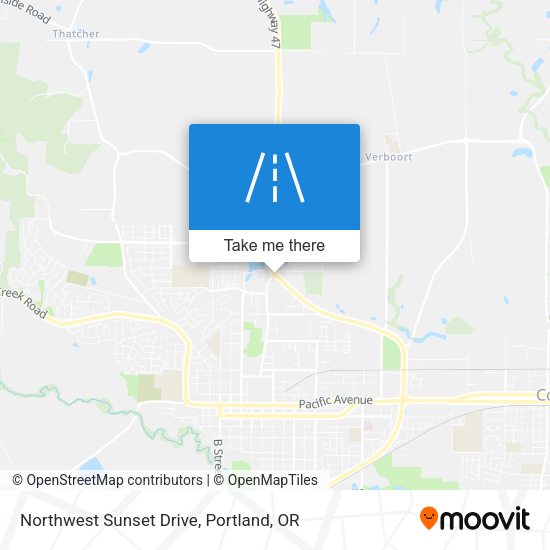 Northwest Sunset Drive map