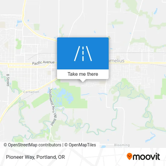 Pioneer Way map