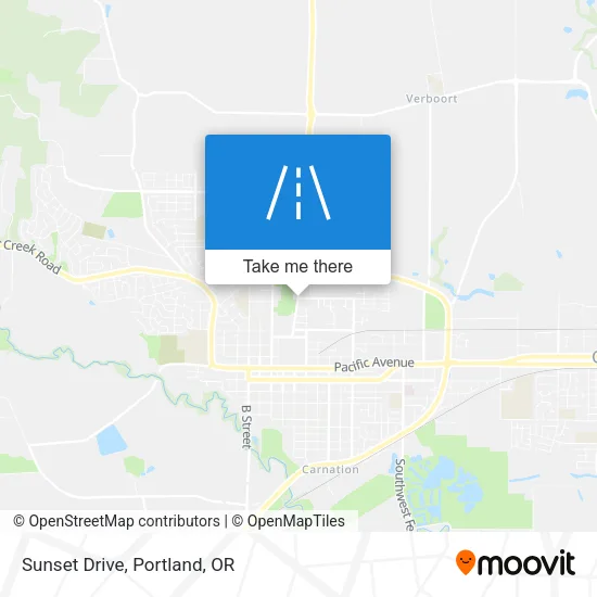 Sunset Drive map
