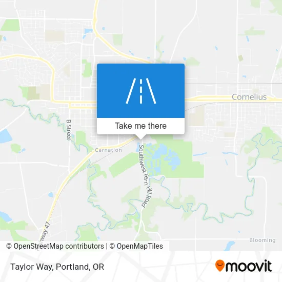 Taylor Way map